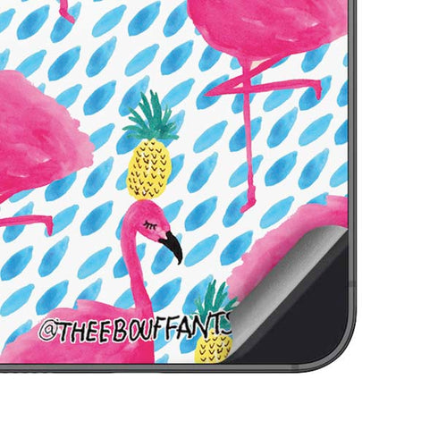 Bouffants and Broken Hearts Party Flamingos Galaxy A14 5G Skin